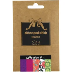 Décopatch - Carta Pocket, assortimento da 5