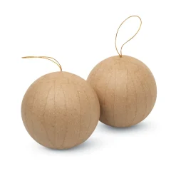 Décopatch - Set di palle di Natale in cartapesta