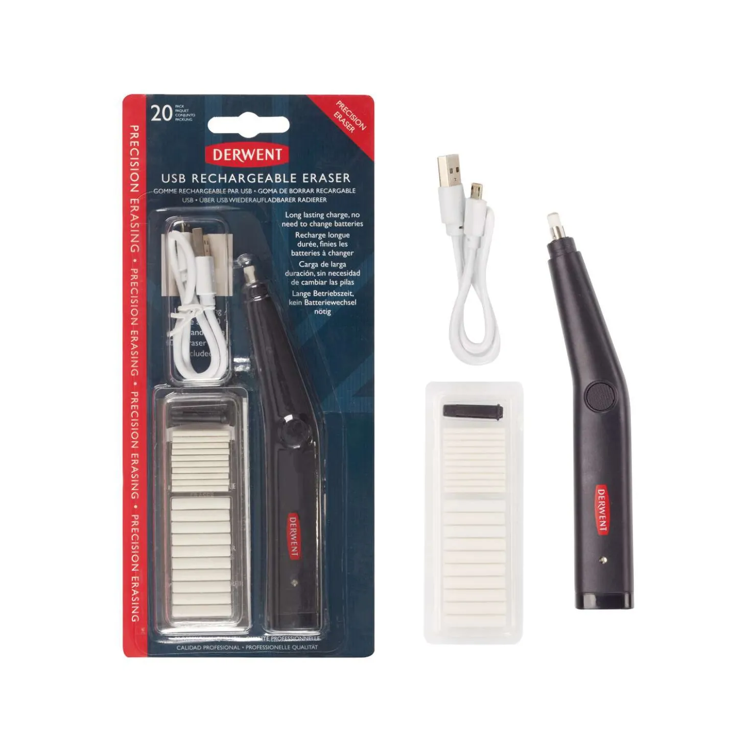 Derwent - Gomma USB ricaricabile