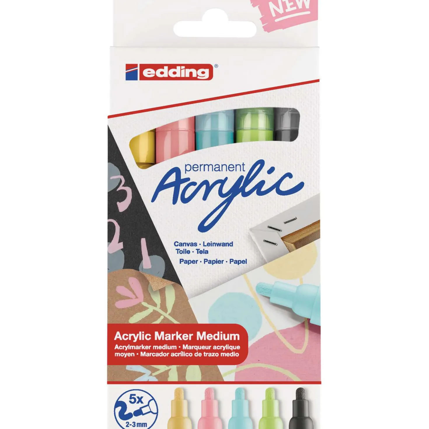 Edding 5100 - Set di marker acrilici