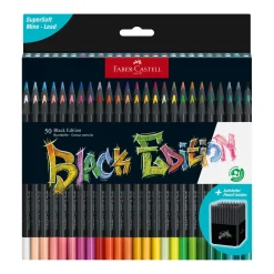 Faber-Castell - Black Edition, Set in astuccio di cartone con portamatite