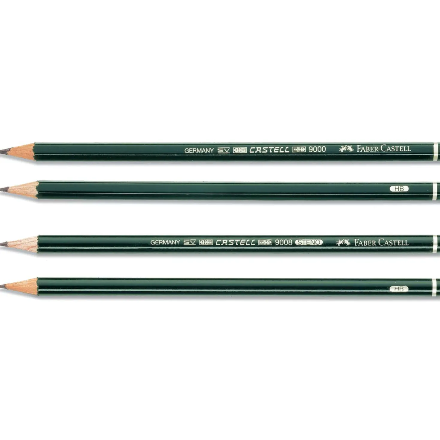 Faber-Castell Castell 9000 confezione 12 matite di grafite, matite da disegno