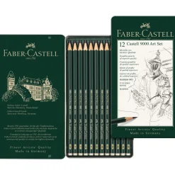 Faber-Castell Castell 9000, set matite di grafite