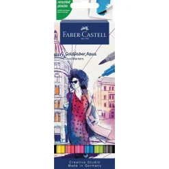 Faber-Castell - Goldfaber Aqua Dual Marker, Set da 6
