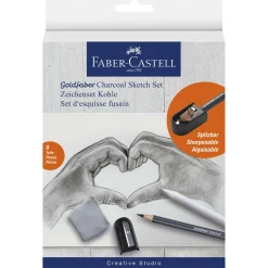 Faber-Castell - Goldfaber Charcoal, Set di matite carboncino