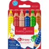Faber-Castell - Grippy, Set da 6 matite colorate