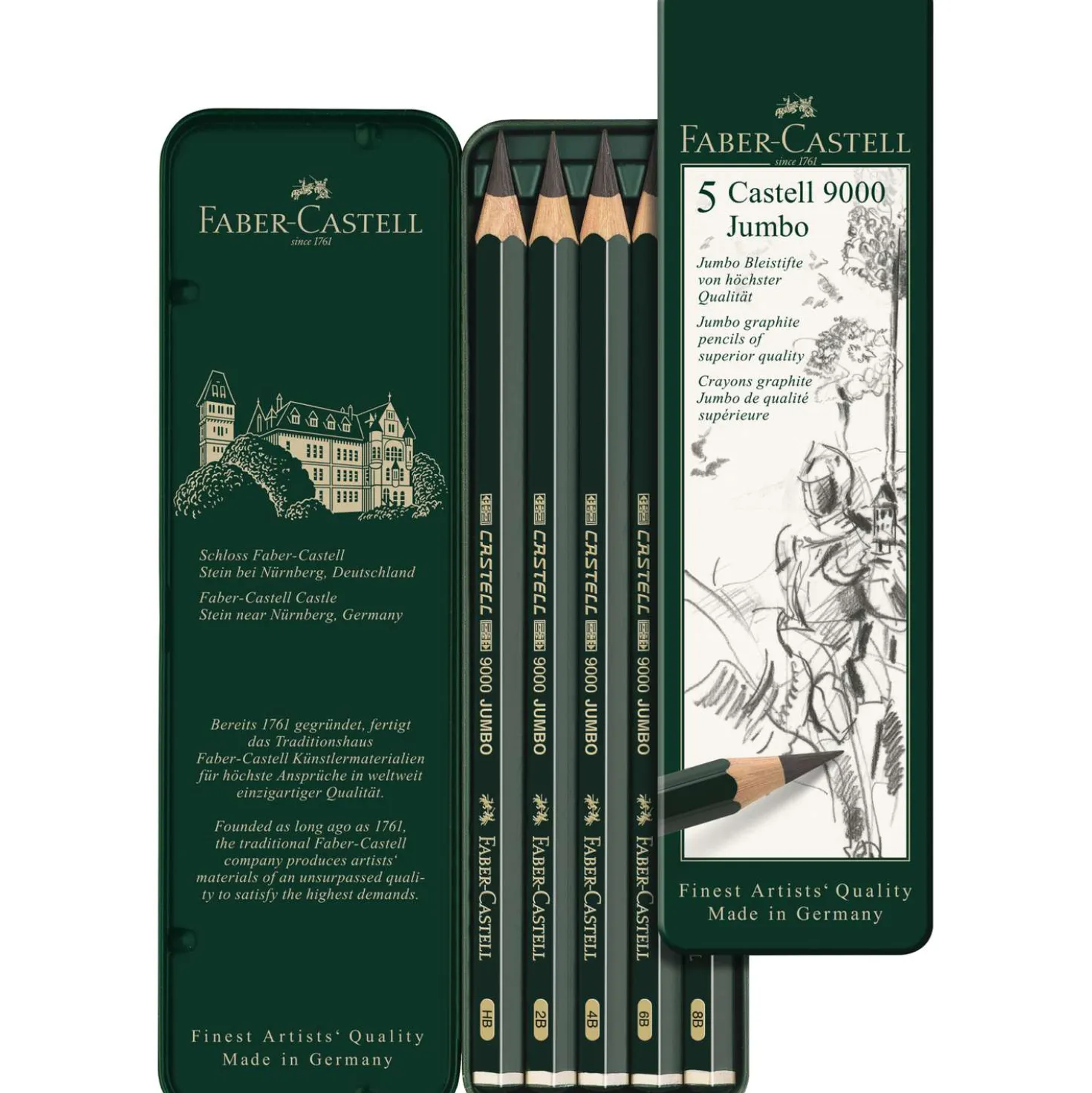 Faber-Castell - Set da 5 matite Jumbo 900