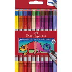 Faber-Castell - Set di pennareli colorati con punta doppia