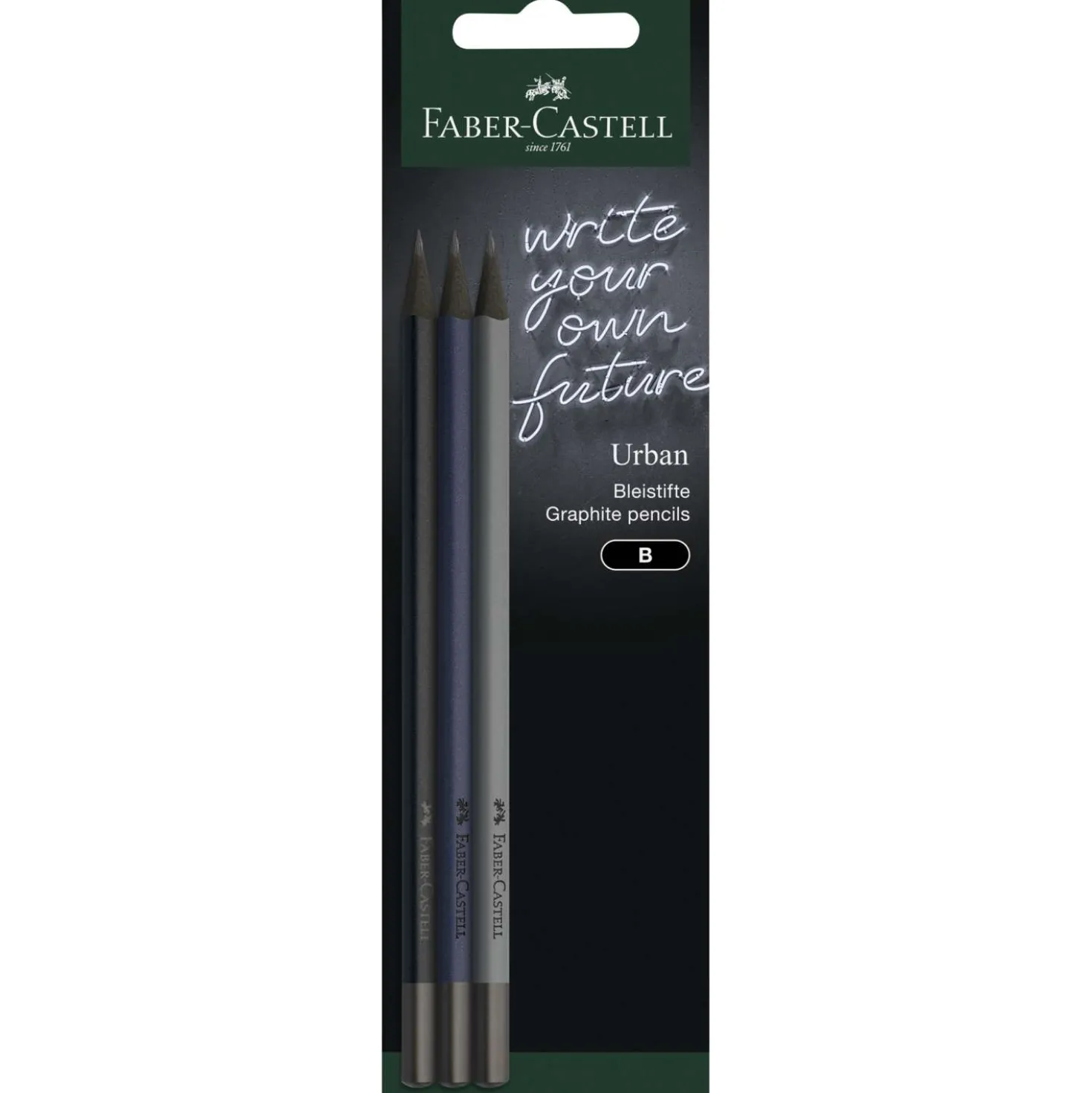 Faber-Castell - Set Urban con 3 matite di grafite