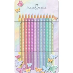 Faber-Castell - Sparkle Pastell, Set da 12 matite colorate