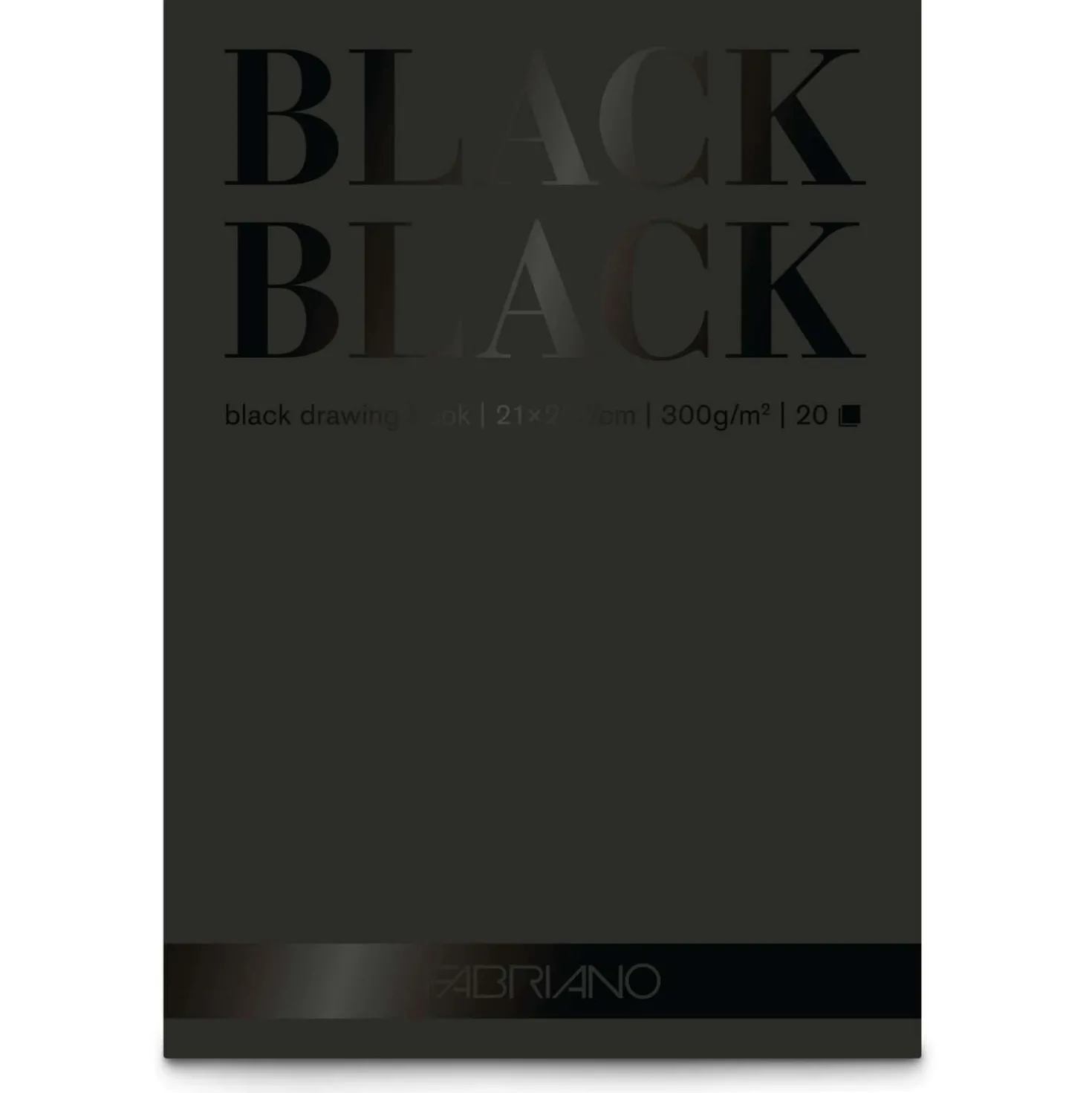 Fabriano - Black Black, blocco di carta nera