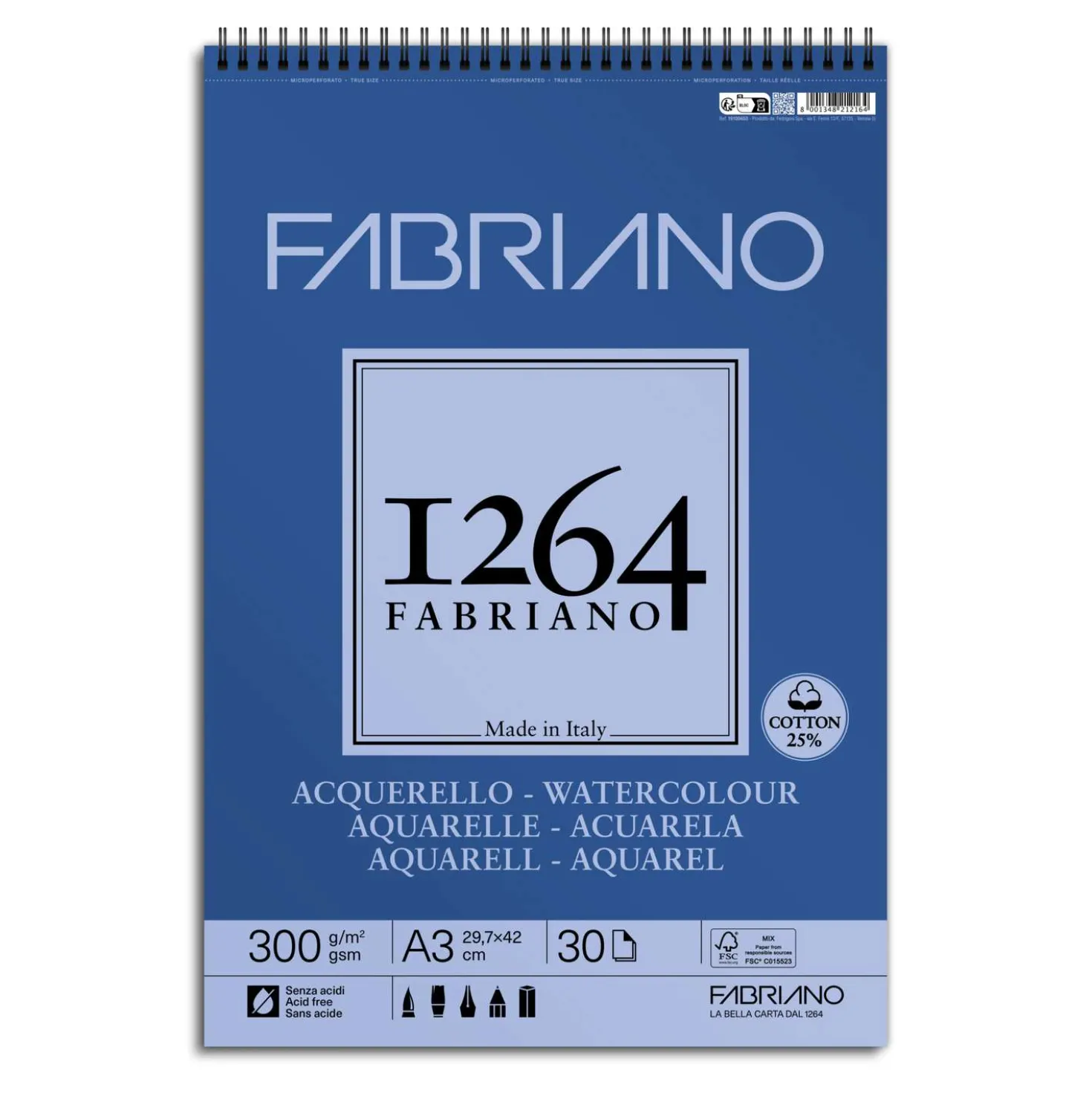 Fabriano - 1264, Blocco per acquerello