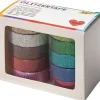 Folia - Set di 10 nastri adesivi glitter