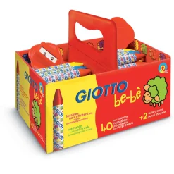 Giotto - Be-Bè, Set da 40 pastelli a cera per la scuola