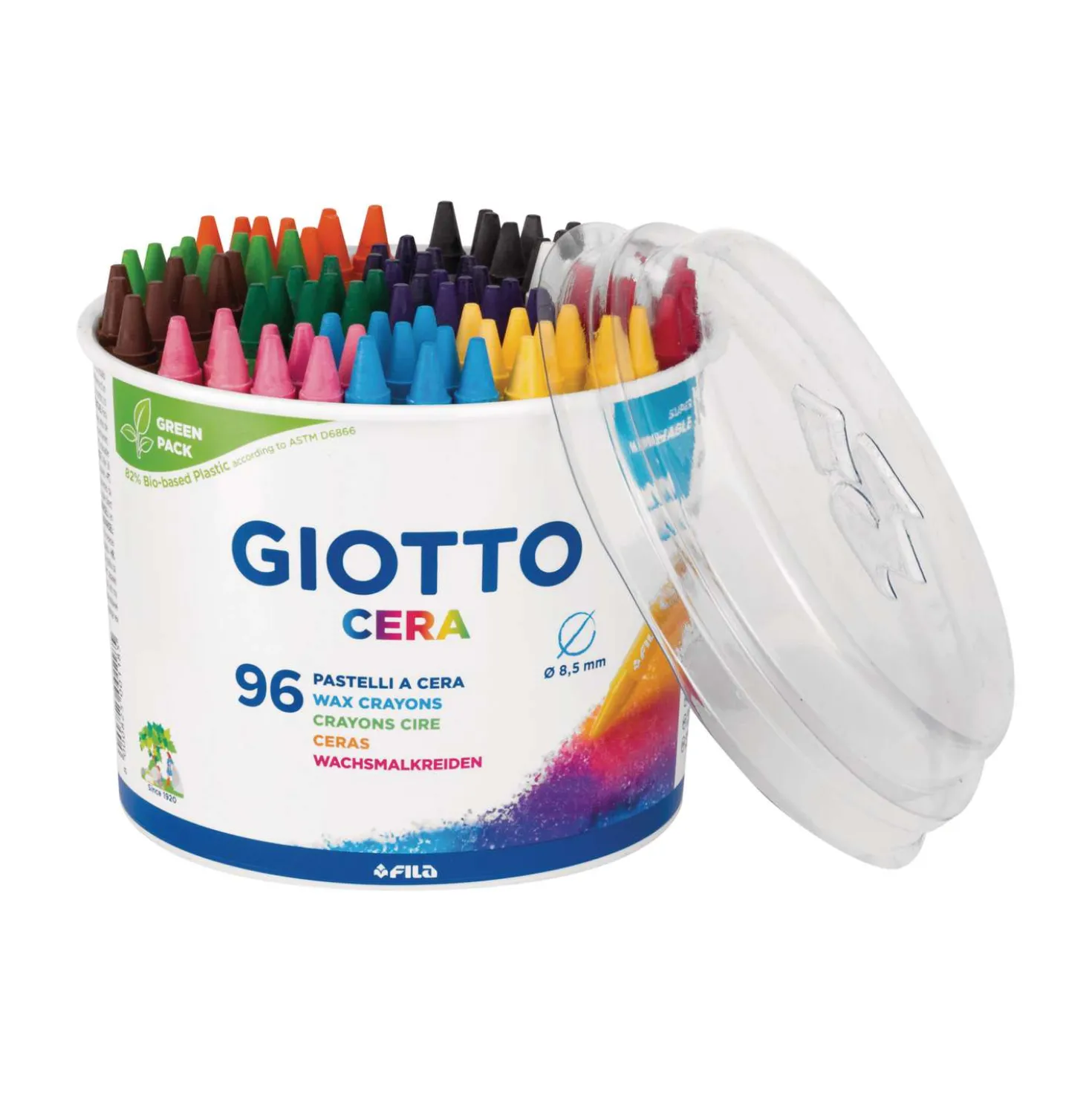 Giotto - Cera, Set da 96 pastelli a cera