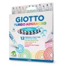 Giotto - Turbo Advanced, Set da 12 pennarelli con punta fine