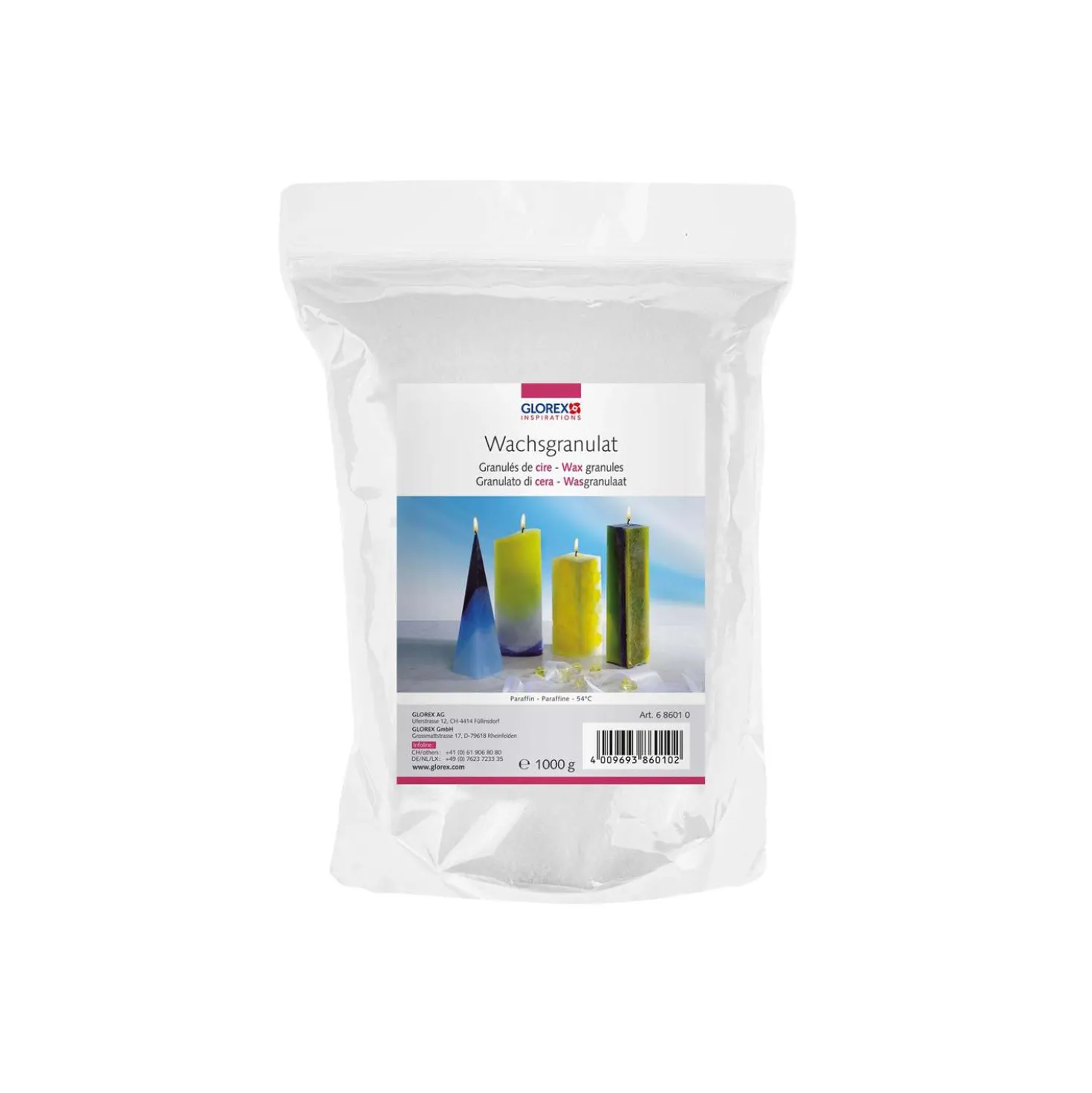 Glorex - Granulato di cera a base di paraffina