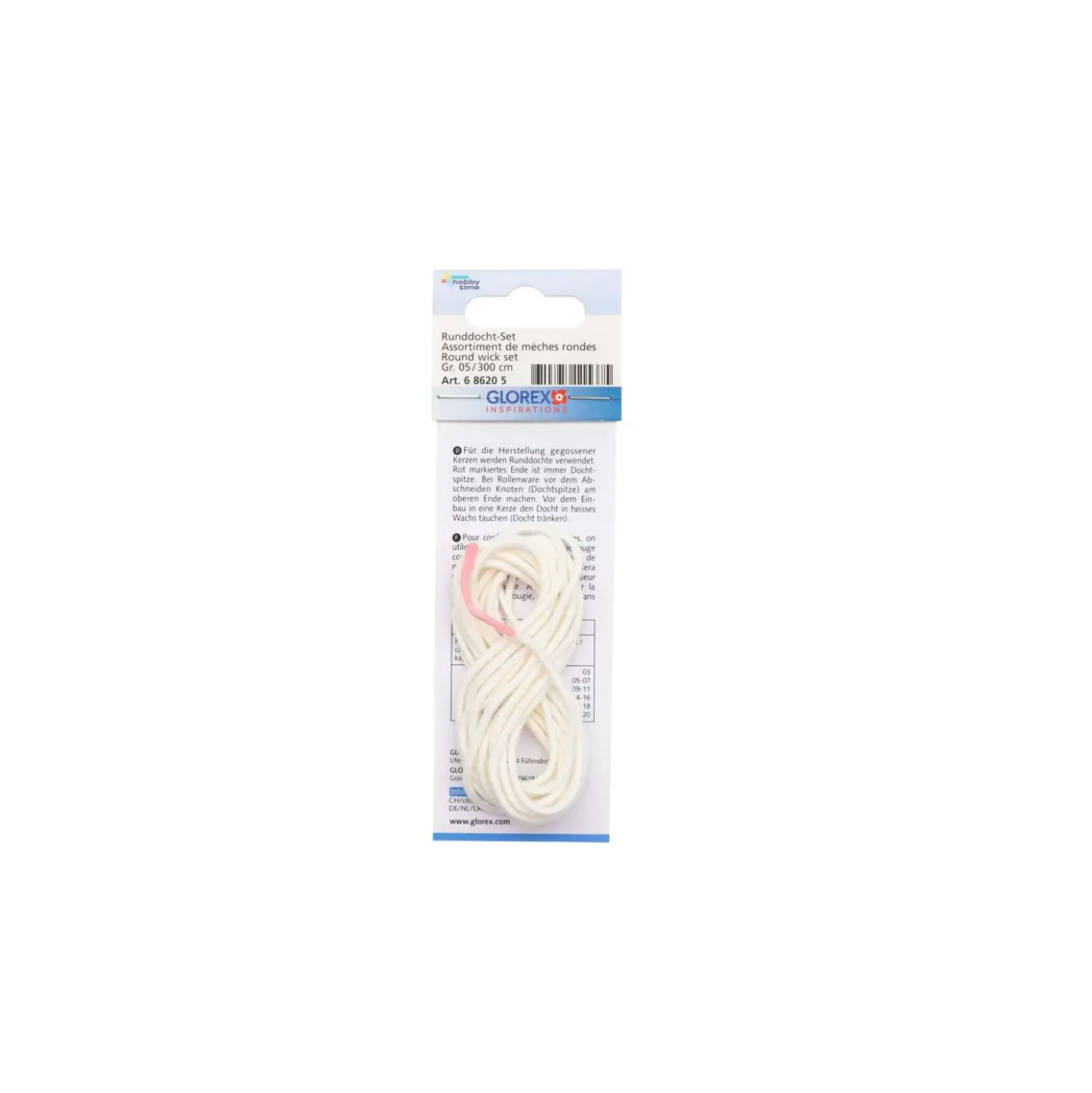 Glorex - Stoppino tondo per candele