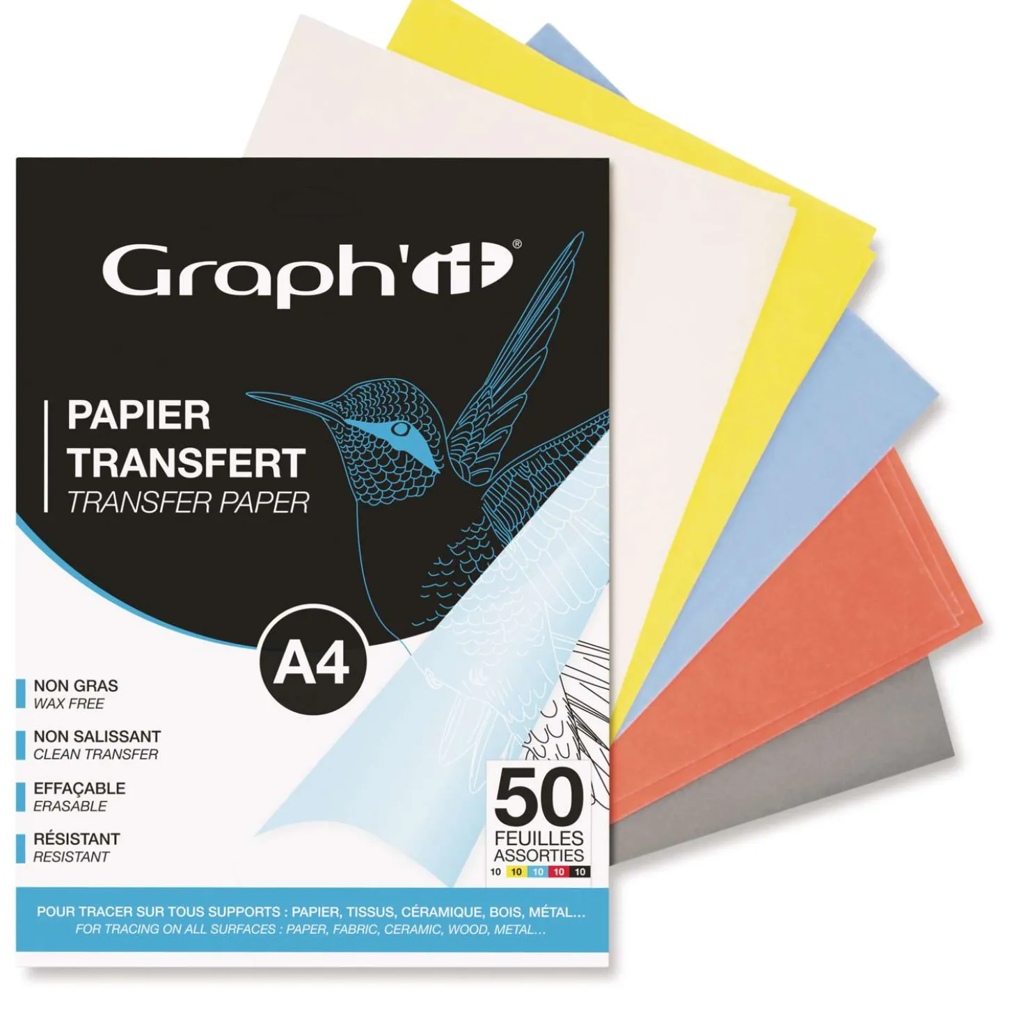 Graph'IT - Carta transfer, Confezione da 50