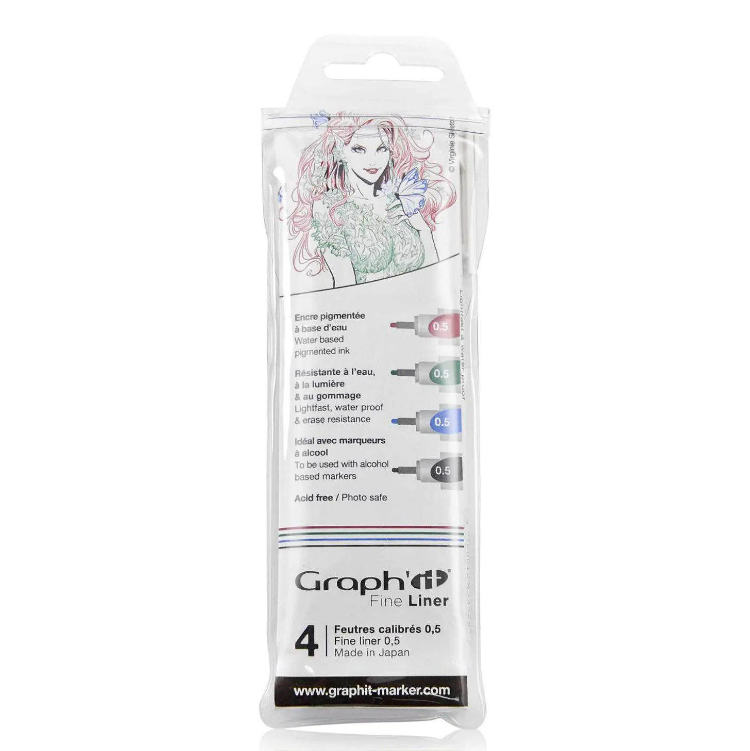 Graph'IT - Set da 4 fineliner colorati