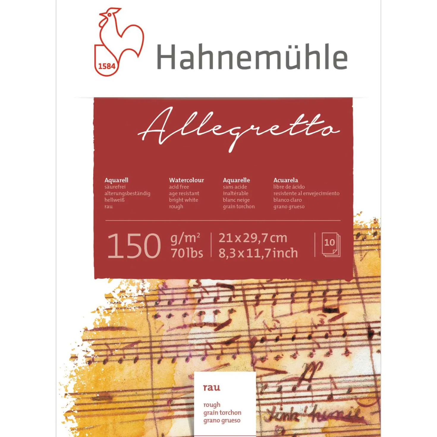 Hahnemühle Allegretto 150g blocco