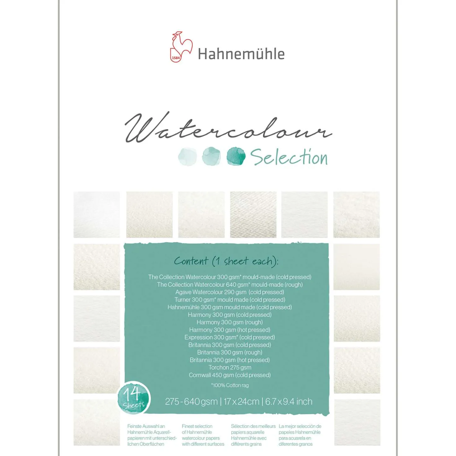 Hahnemühle - Watercolour Selection, Blocco per acquerello