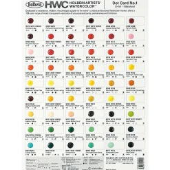 Holbein - HWC Dot Card, Acquerelli extra-fini per artisti