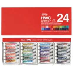 Holbein, HWC, Set di acquerelli granulati per Artisti, 24 x 5 ml