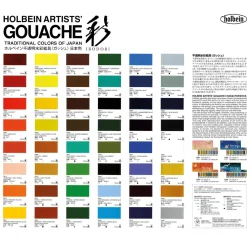 Holbein - Irodori Artists' Gouache, Cartella colori
