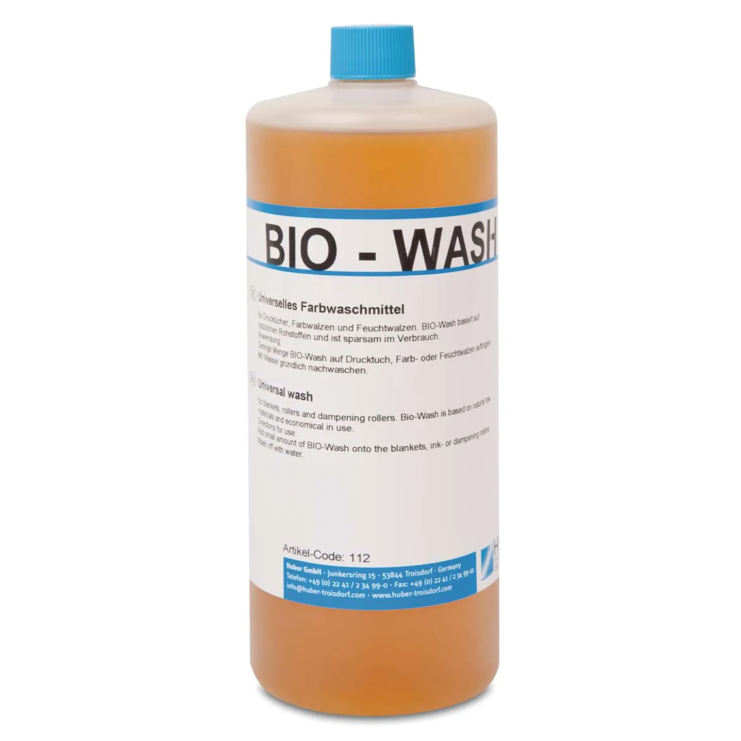 Huber - Bio-Wash, Detergente per rulli inchiostratori