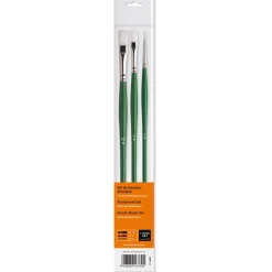 I Love Art - Precision, pennelli per acrilico, set 3 pz.