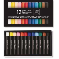 I Love Art - Set di pastelli a olio