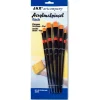 Jax Artcompany - Set di pennelli piatti in fibra sintetica