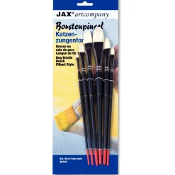 Jax Artcompany - Set di pennelli a lingua di gatto in setola