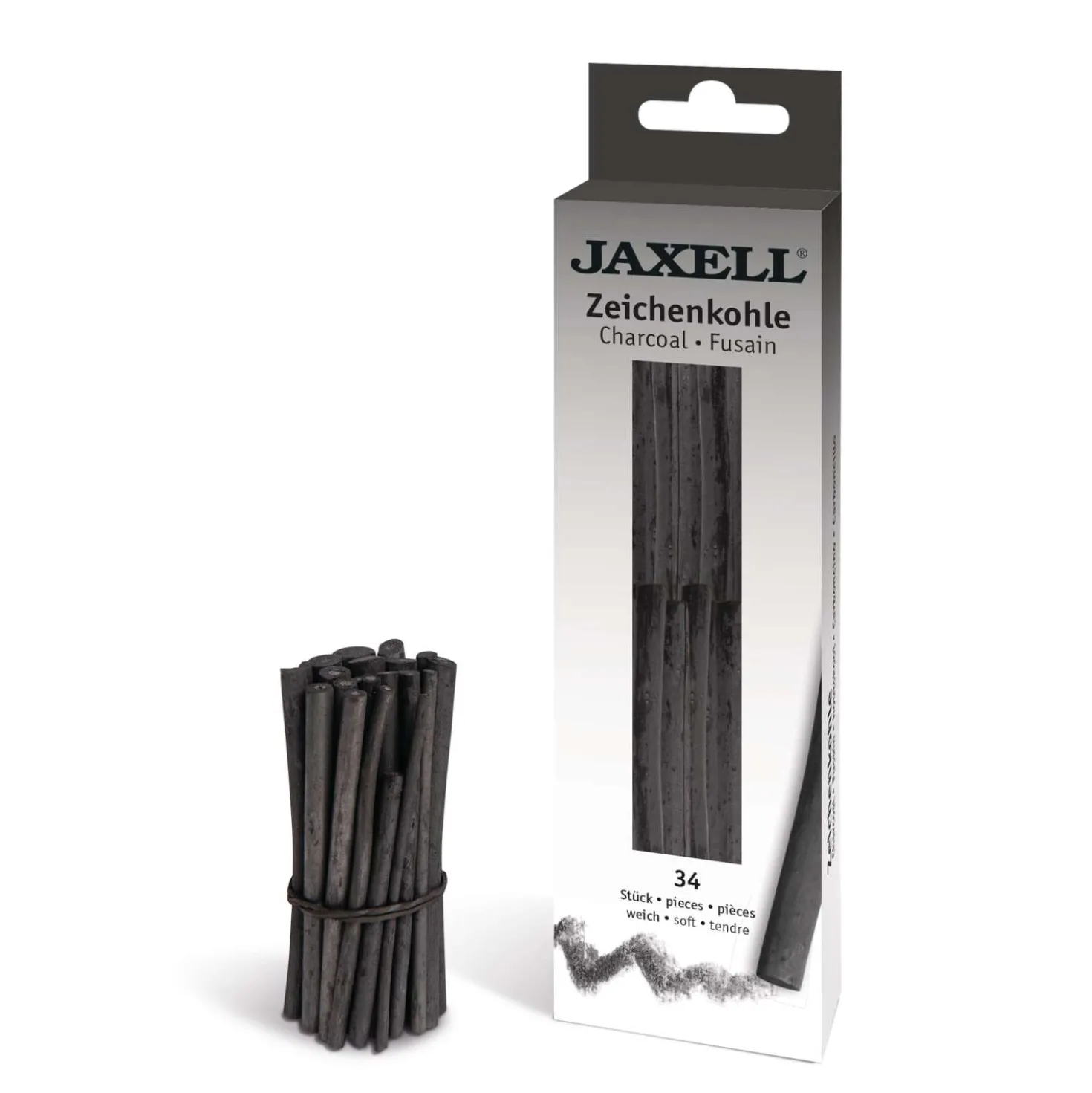 Jaxell - Set carboncino da disegno