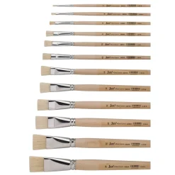 Jax Hair - Pennello in setole, manico lungo