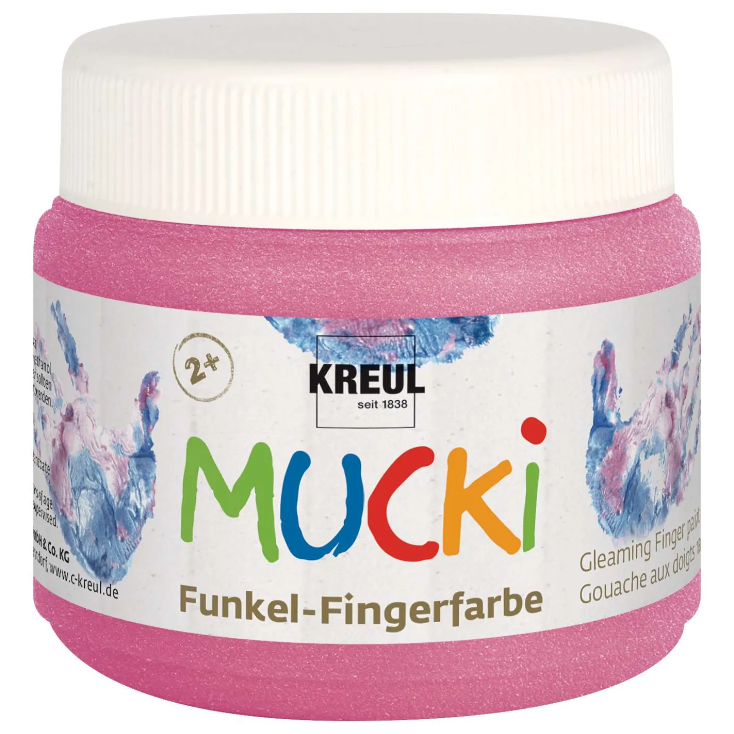 Kreul - Mucki, Colori a dita luccicanti, sfusi