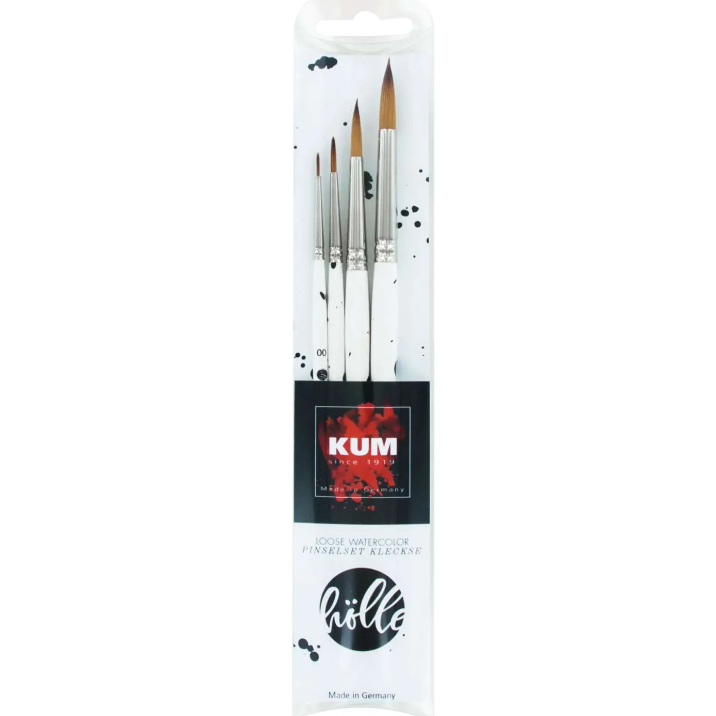 Kum - Frau Hoelle Loose Watercolour, Set di pennelli per acquerello