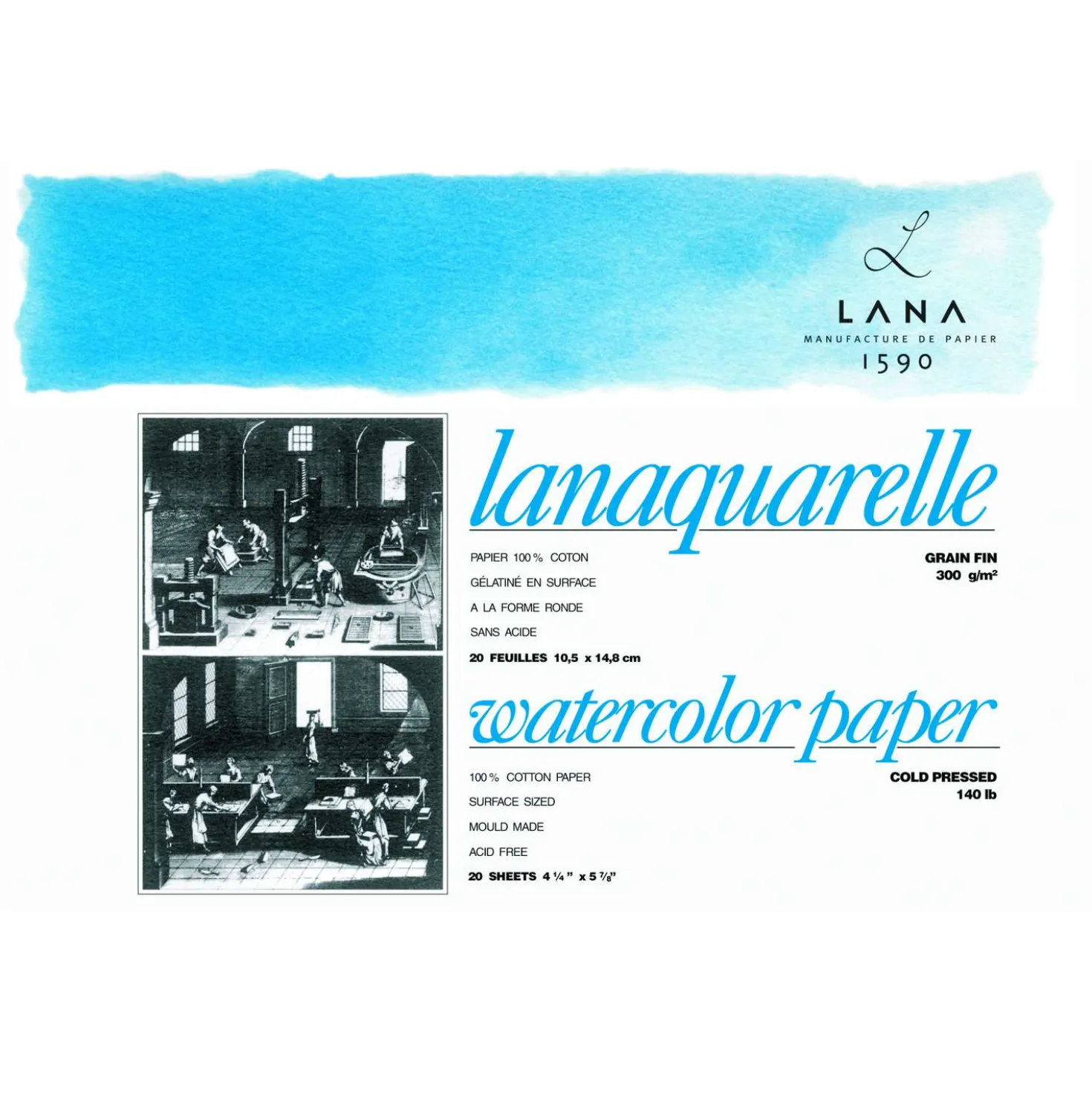 Lana - Lanaquarelle, Blocco per acquerello