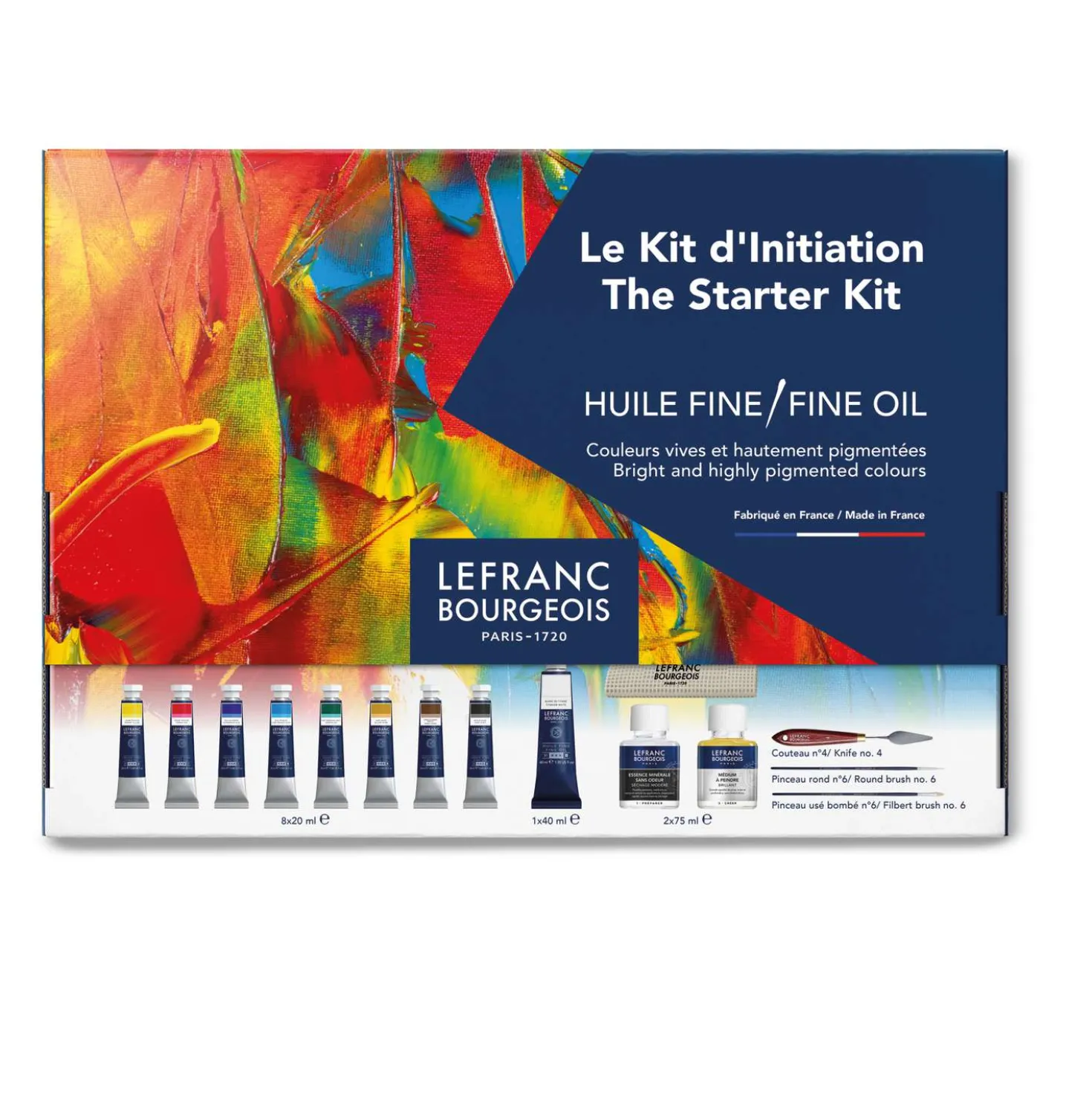Lefranc & Bourgeois - Starter Kit, Set di colori a olio fini + accessori