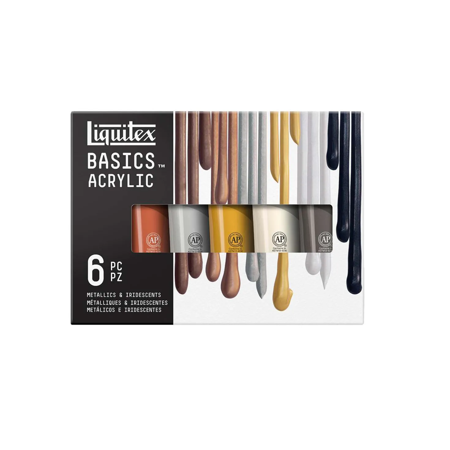 Liquitex - Basics, Set da 6 colori acrilici