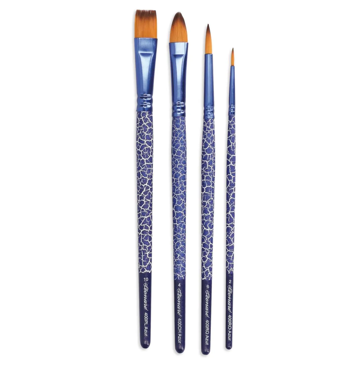 Léonard - Azur, Serie 400-4, Set di pennelli vegani