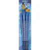 Léonard - Azur, Serie 400-3, Set di 4 pennelli vegani