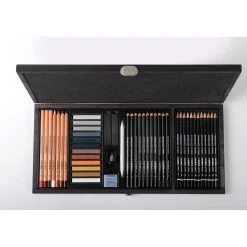 Lyra - Rembrandt Monochrom, Set da disegno in valigetta di legno