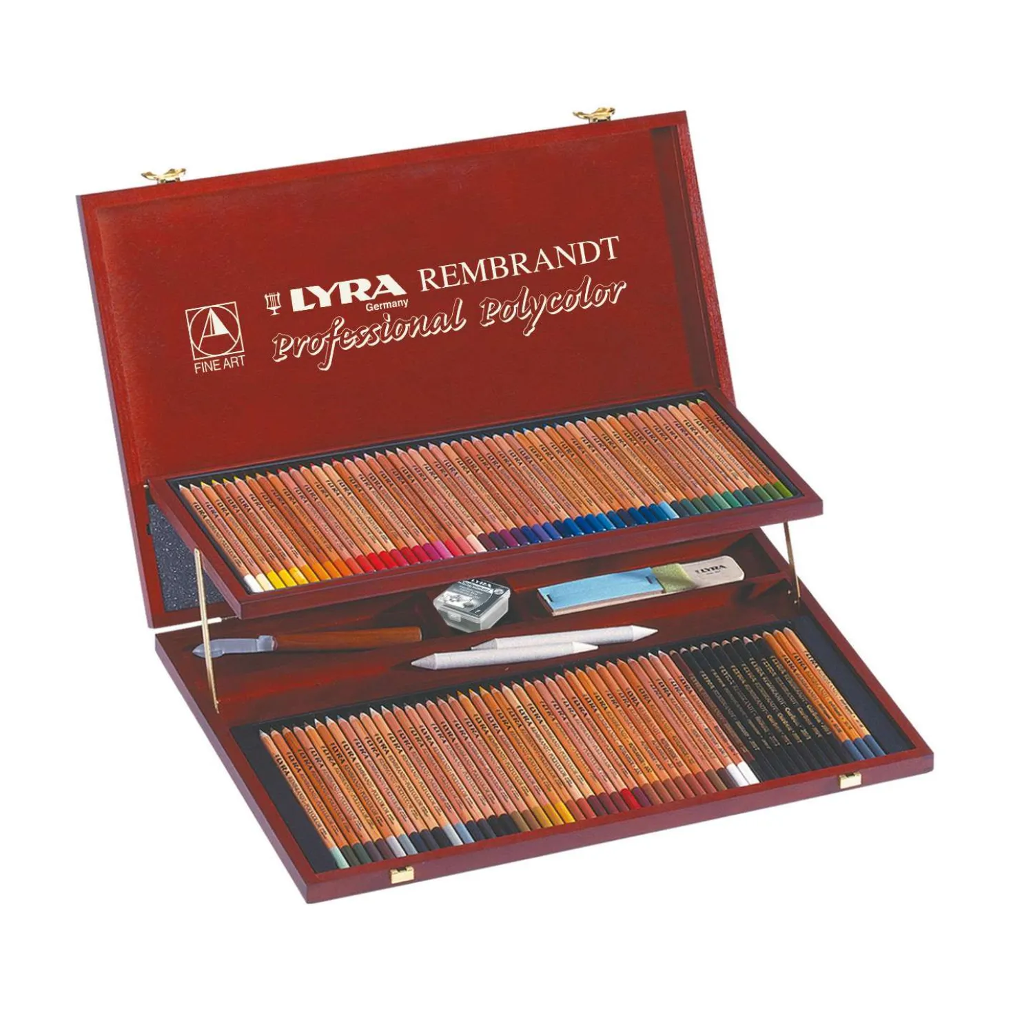 Lyra - Rembrandt, Polycolor, Matite colorate in valigetta di legno