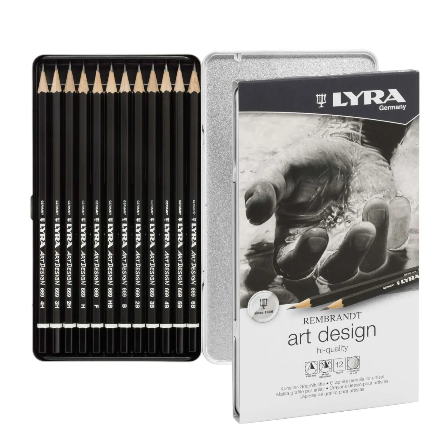 Lyra - Rembrandt, Set Art Design con 12 matite