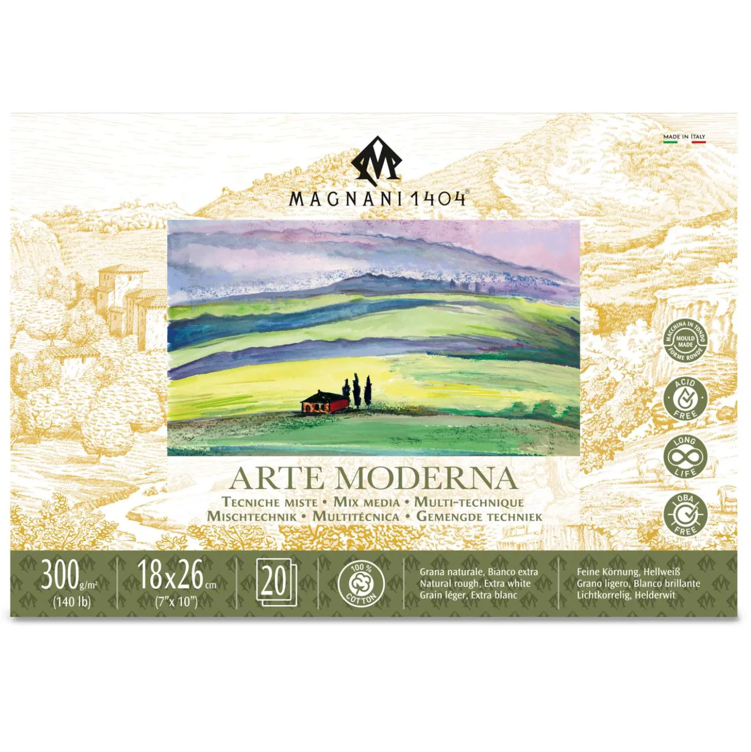 Magnani 1404 - Arte Moderna, Carta bianca per Mixed Media