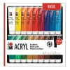 Marabu - Acryl Basic, Set di colori acrilici per principianti