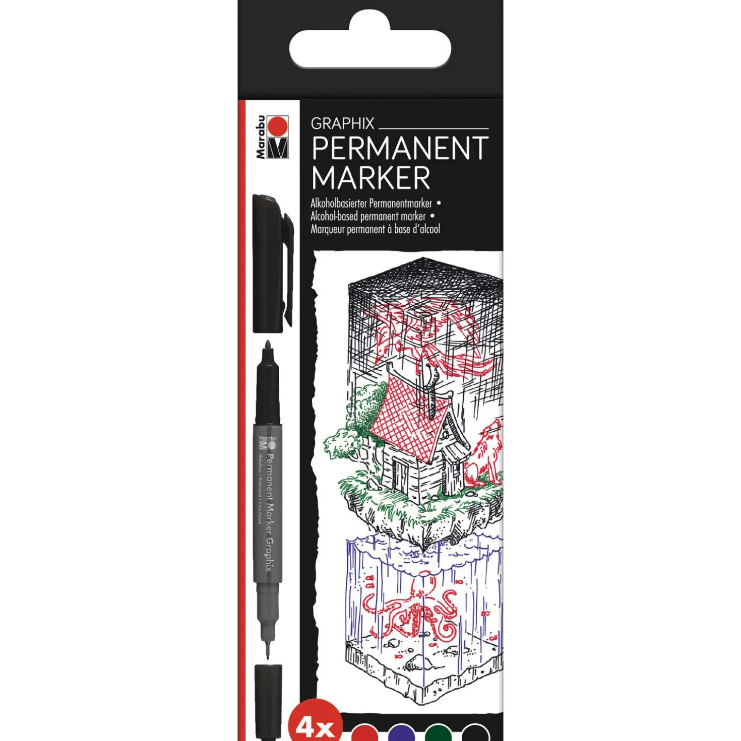 Marabu - Graphix Permanent Marker, set Once Upon a Time