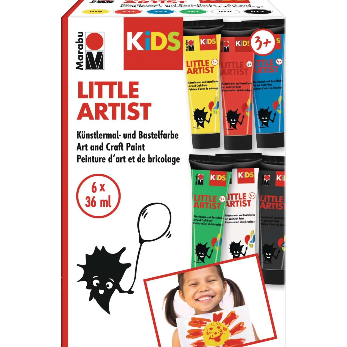 Marabu - Kids, Little Artist, Set di colori per bambini